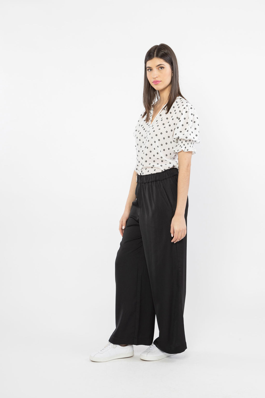 Billie the Label Curious Pant - Black Washer Satin