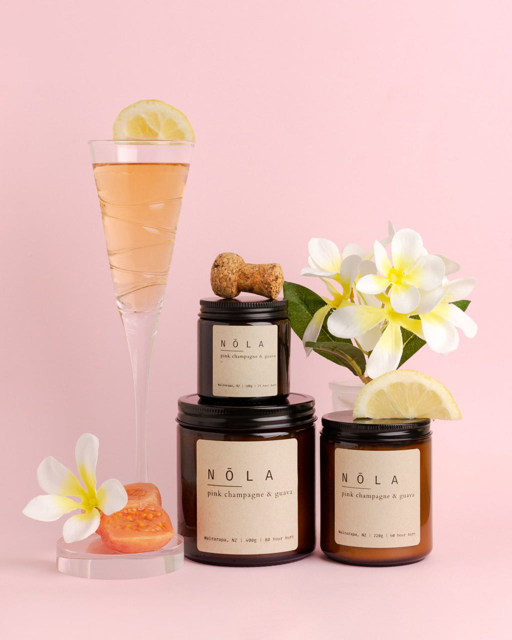 Nola Candle - Pink Champagne & Guava