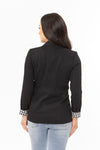 Seeking Lola Georgie Blazer - Black Check