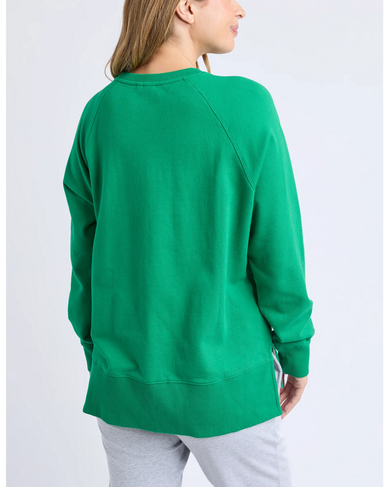 Elm Melbourne Crew - Pine Green