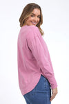Foxwoods Farrah Long Sleeved Top - Rose