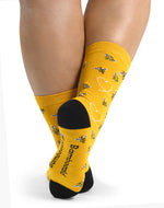 Bamboozld Womens Sock - Heart Bees