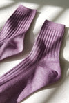 Le Bon Shoppe Her Socks Lurex - Lilac Glitter