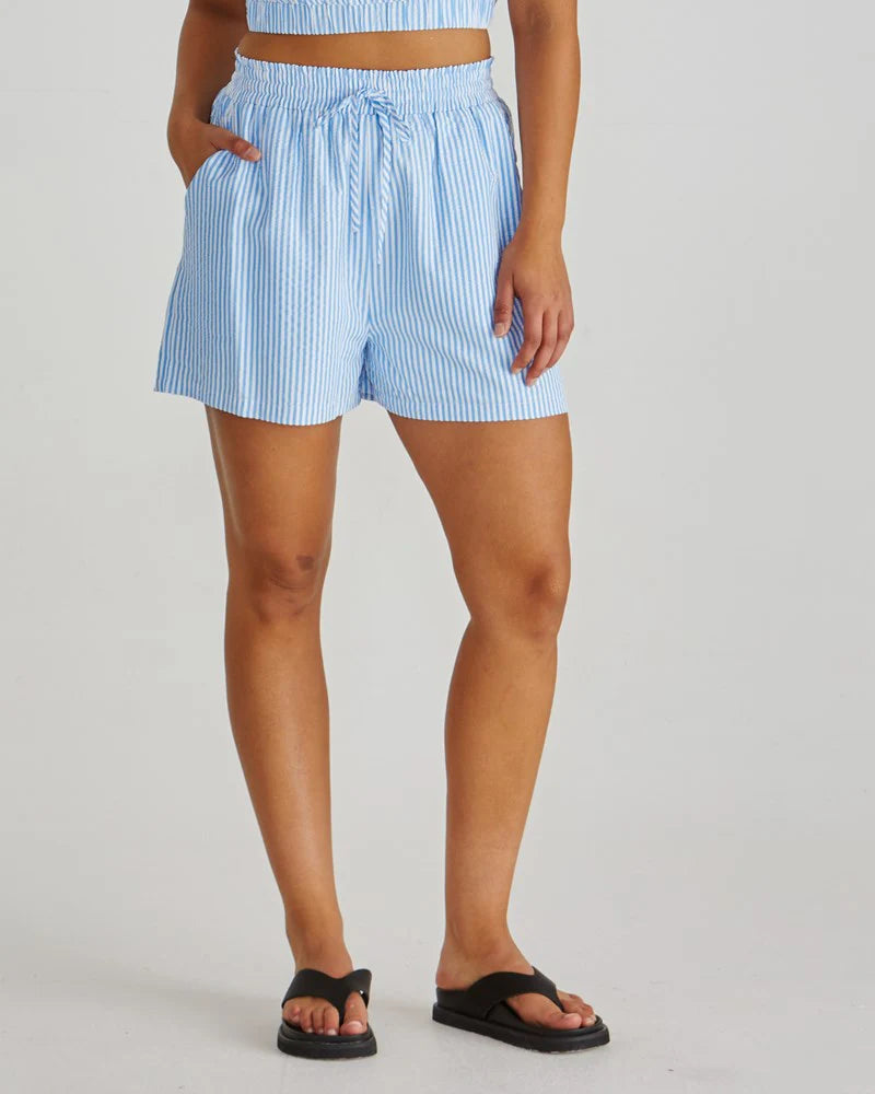 Sass Alani Short - Blue White Stripe