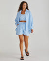 Sass Alani Short - Blue White Stripe