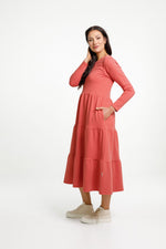 Home-Lee Long Sleeve Kendall Dress (Winter Weight) - Tandoori