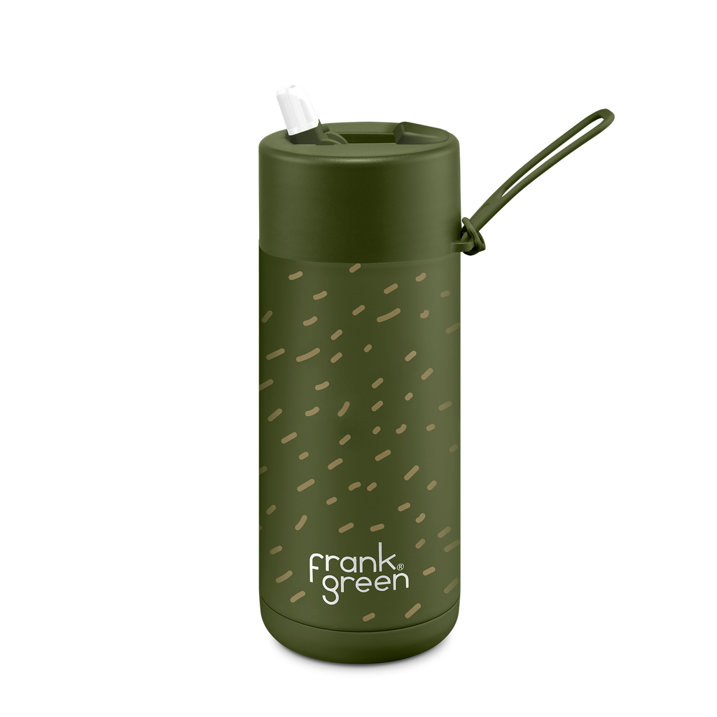 Frank Green Scout Ceramic Reusable Bottle 16oz (475ml) - Khaki