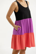 Home-Lee Mischa Dress - Black/Orchid/Berry