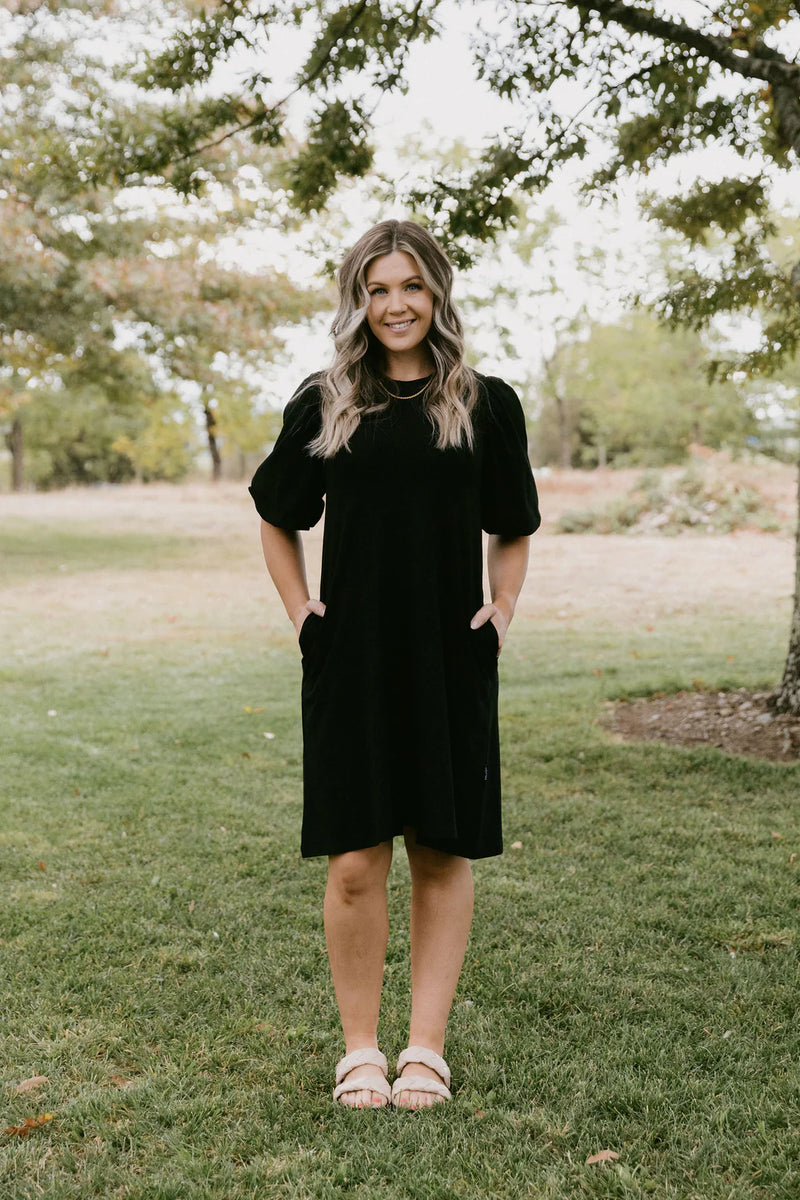 Home Lee Ivy Dress - Black with Black X