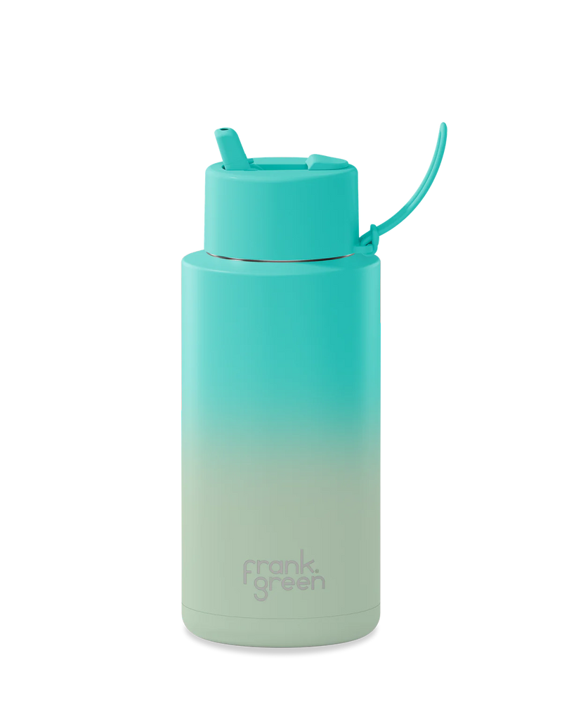 Frank Green 34oz Ceramic Reusable Bottle Gradient - Bondi Bliss (1L)