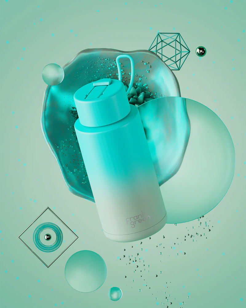 Frank Green 34oz Ceramic Reusable Bottle Gradient - Bondi Bliss (1L)