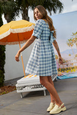 Thing Thing Dazzle Dress - Marine Check