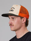 Just Another Fisherman Salt Is Calling Trucker Cap - Antique White/Orange