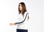 Drama The Label Racer Sweater - Pearl/Ink/Silver