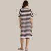Betty Basics Eloise T-Shirt Dress - Brown Stripe
