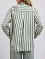 Foxwood Donata Stripe Shirt - Green Stripe
