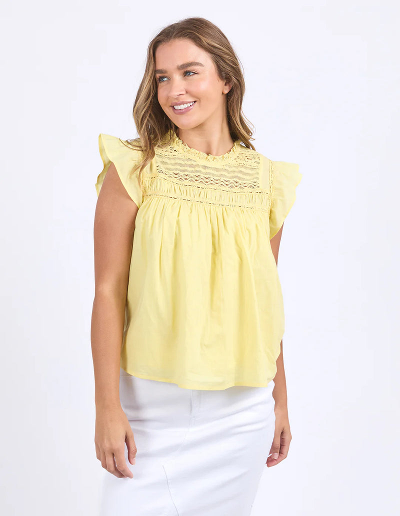 Foxwood Adeline Top - Lemon