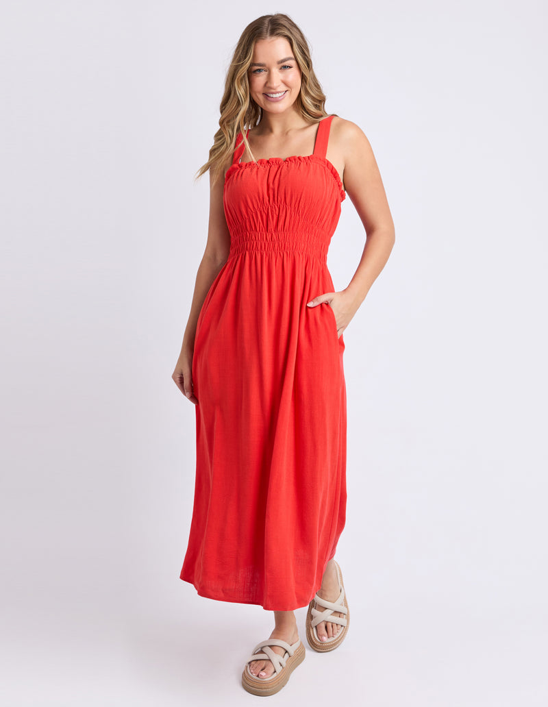 Foxwood Dandelion Dress - Tangelo