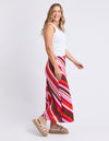 Foxwood Guava Stripe Skirt - Guava Stripe