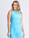 Foxwood Azure Dress - Aqua Blue