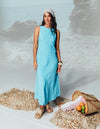 Foxwood Azure Dress - Aqua Blue