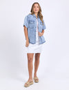 Foxwood Daisy SS Shirt - Light Blue