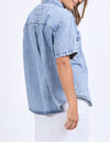 Foxwood Daisy SS Shirt - Light Blue