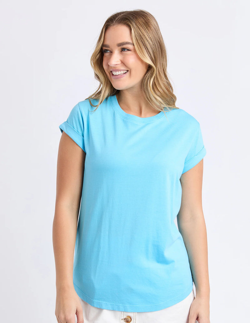 Foxwood Manly Tee - Aqua