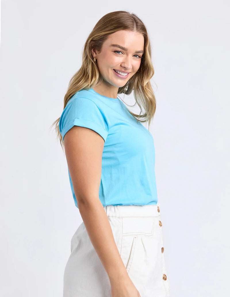 Foxwood Manly Tee - Aqua