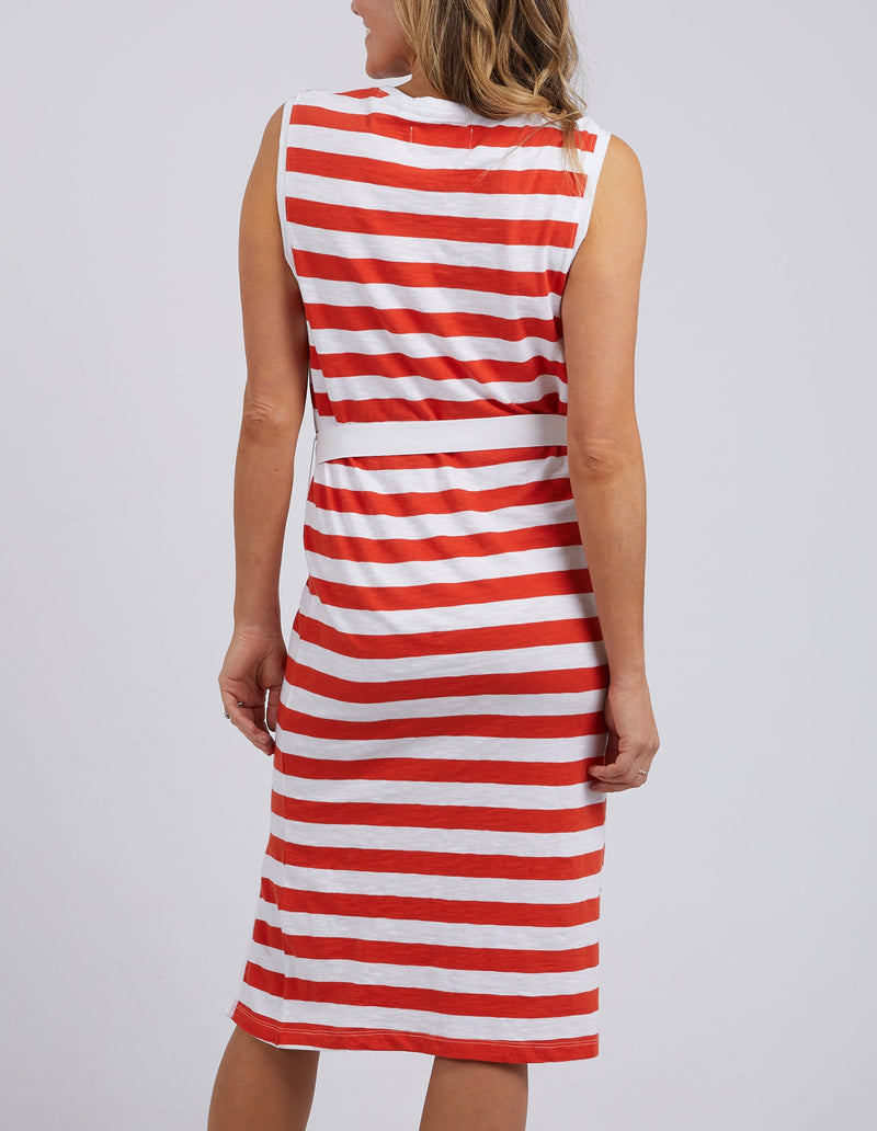 Foxwood Bondi Dress Stripe - Spicy Orange/White