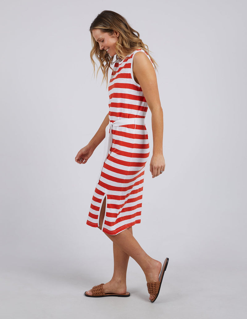 Foxwood Bondi Dress Stripe - Spicy Orange/White