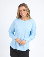 Foxwood Farrah Long Sleeve Tee - Waterfall Blue