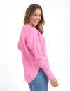 Foxwood Simplified Metallic Crew - Bubblegum