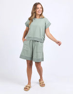 Foxwood Hustler Tee - Iceberg Green