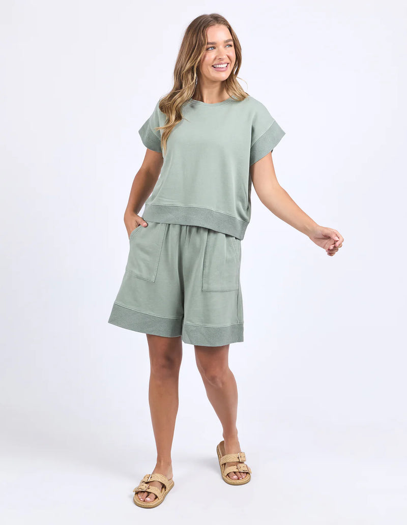 Foxwood Hustler Tee - Iceberg Green