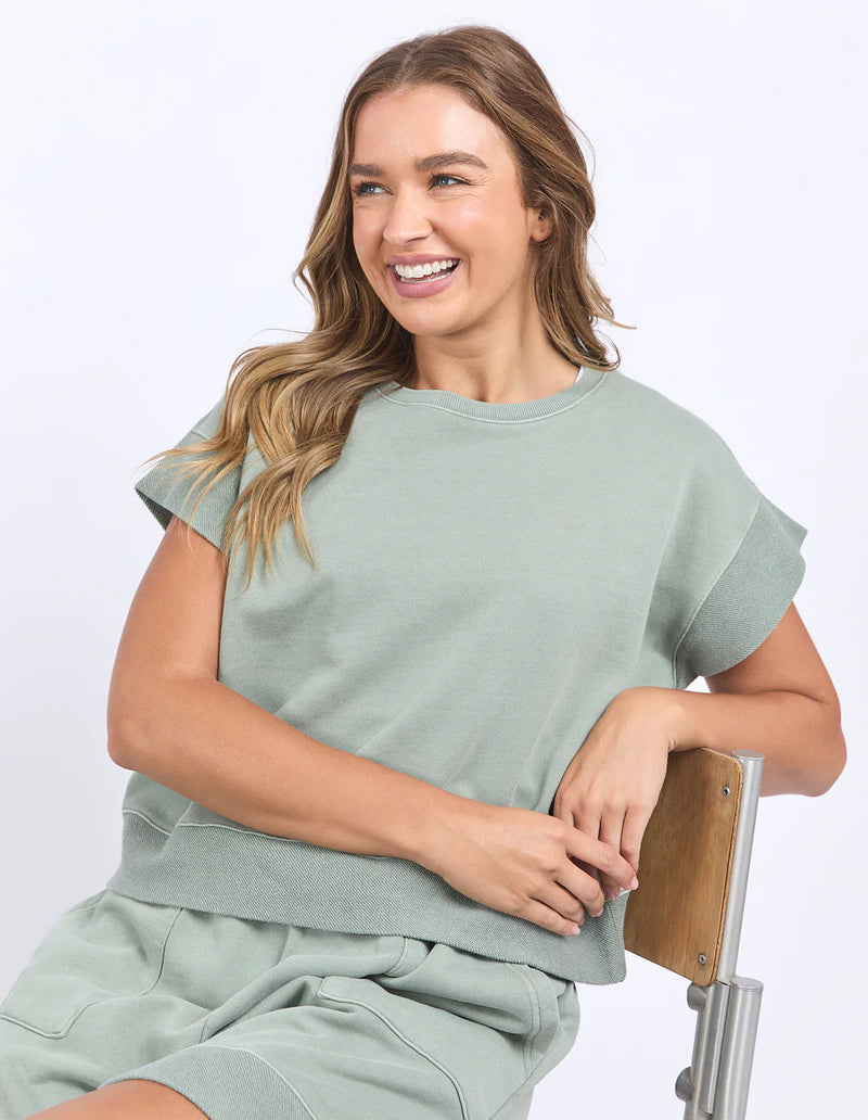 Foxwood Hustler Tee - Iceberg Green