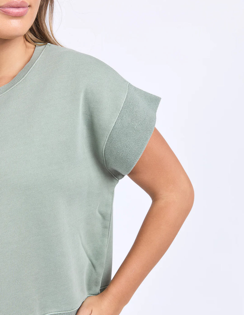 Foxwood Hustler Tee - Iceberg Green