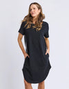 Foxwood Bay Tape Dress - Black