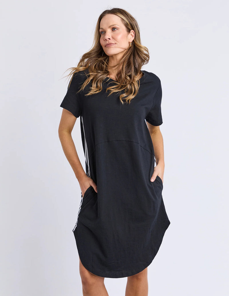 Foxwood Bay Tape Dress - Black