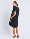 Foxwood Bay Tape Dress - Black