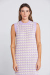 Thing Thing Squiggle Tank Dress - Creamy Lilac