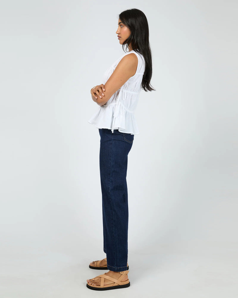 All About Eve Lou Lou Tie Top - White