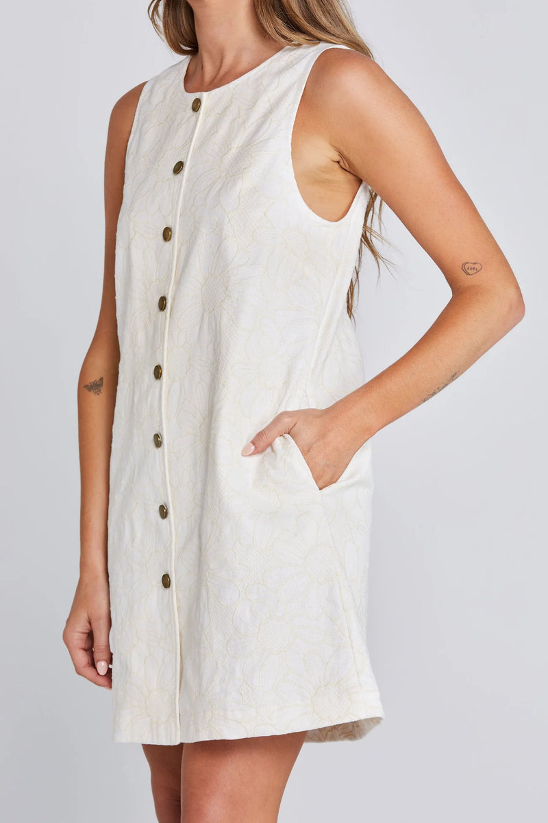 Thing Thing Effortless Dress - Creamy Daisy