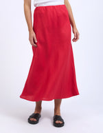 Elm Eleni Skirt - Bittersweet Red