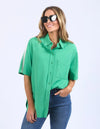 Elm Frances Stripe Shirt - Green