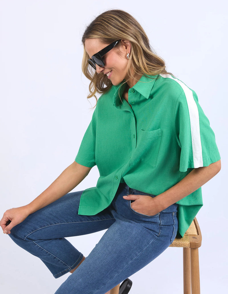 Elm Frances Stripe Shirt - Green