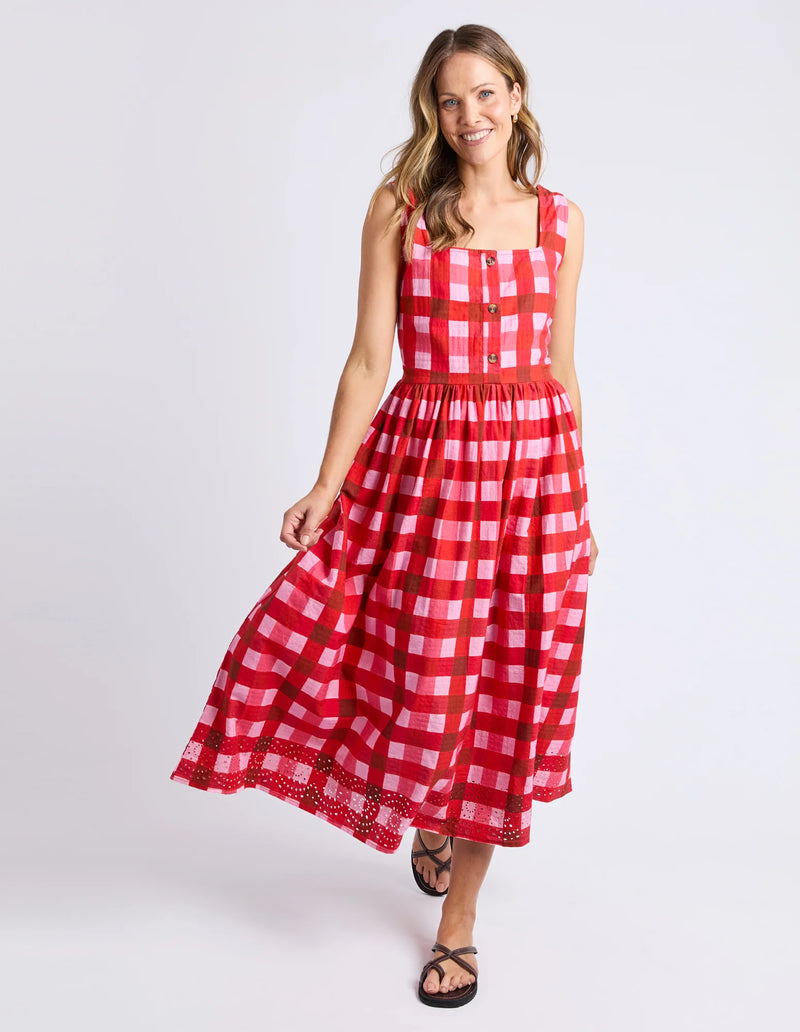 Elm Edin Dress - Poppy Check