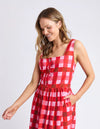 Elm Edin Dress - Poppy Check