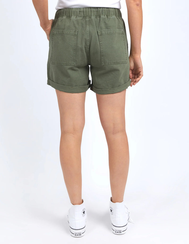 Elm Emma Relaxed Denim Short - Clover