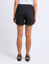 Elm Emma Relaxed Denim Shorts - Black